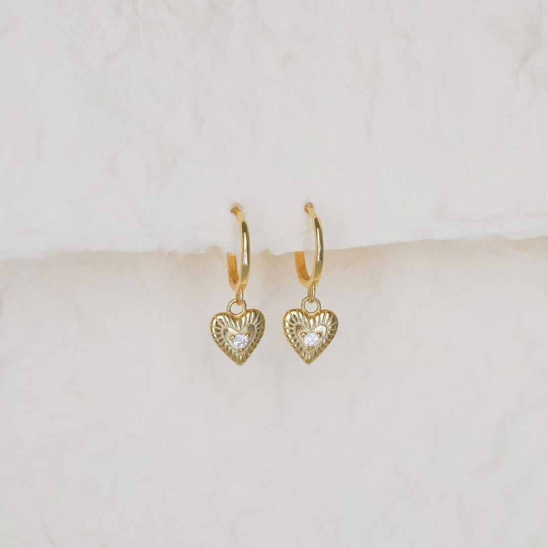 أميا هارت دروب هاجي أقراط ذهبية