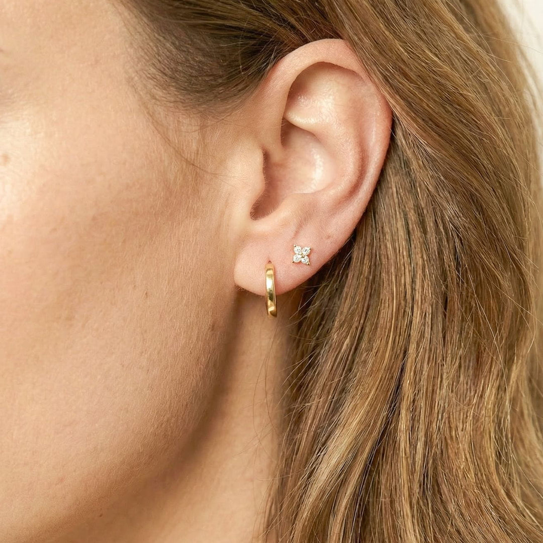 Leo Gold Hoop Earrings