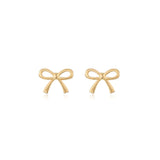 Sonya Pettie Bow 18K Gold Sud Earrings