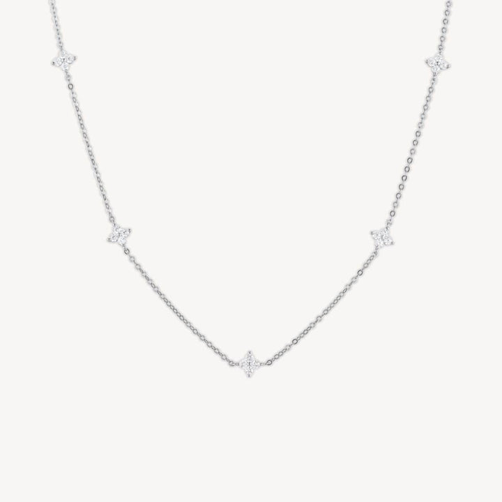 Rosie Silver Flora Choker Necklace