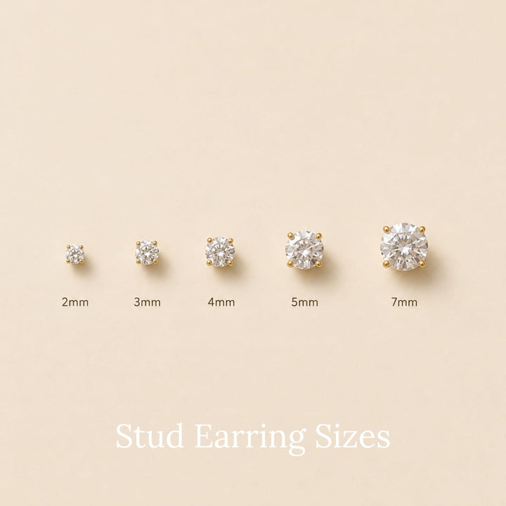 Classic Crystal Titanium Flatback Stud – Single