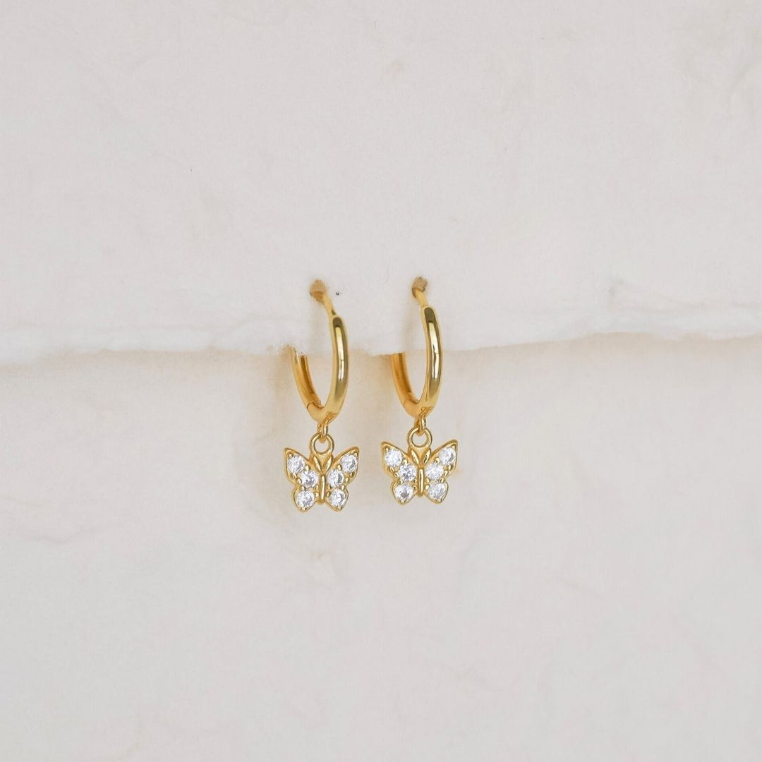 Yara Butterfly Drop Earrings