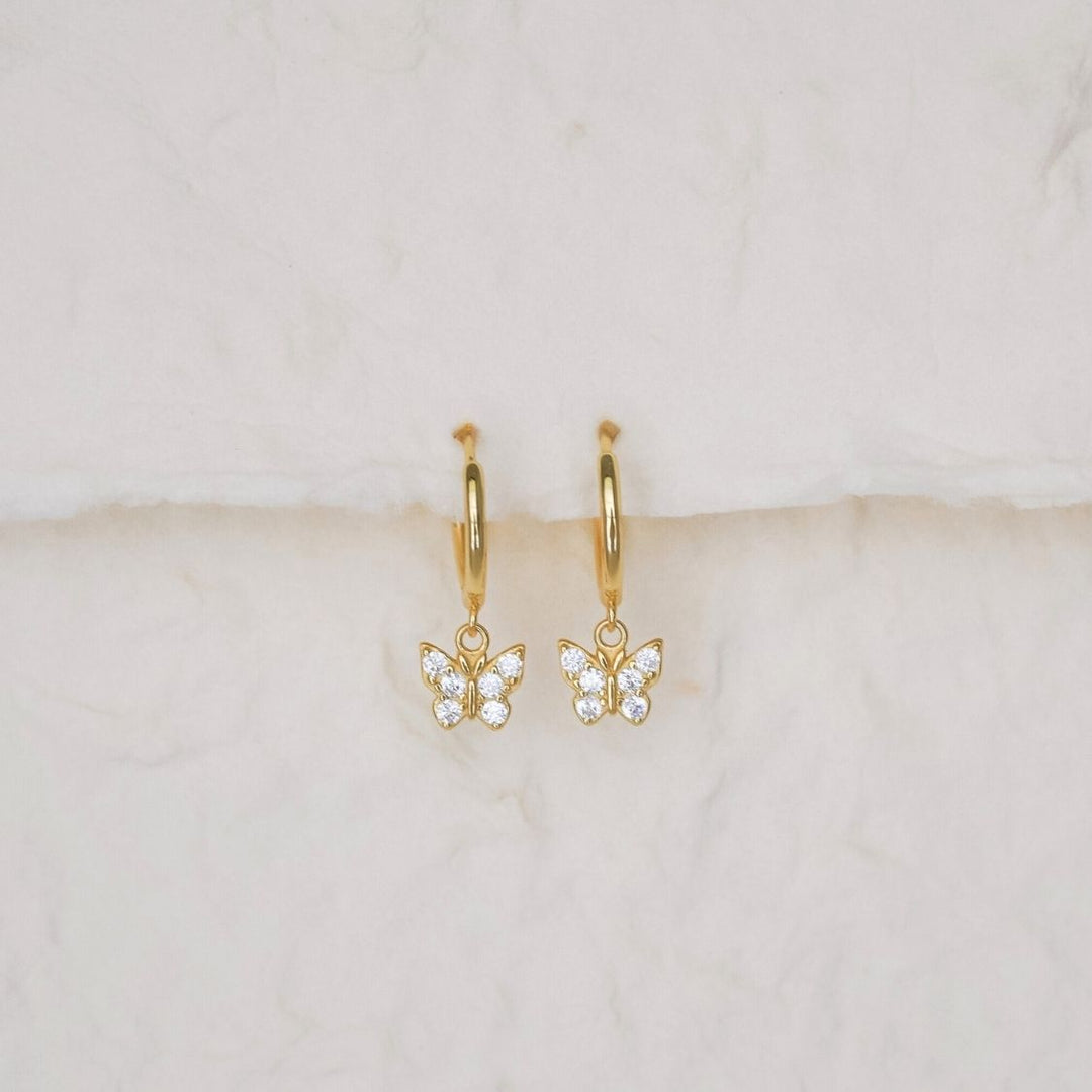 Yara Butterfly Drop Earrings