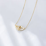Charlotte Heart Pendant Necklace Gold