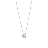 Sage Solitaire Pendant Necklace Sterling Silver