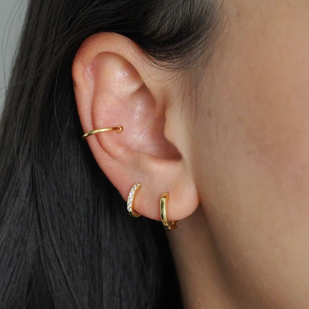 Zara gold hoop deals earrings